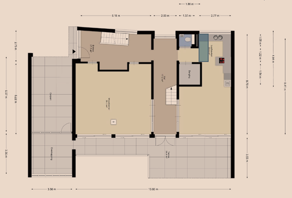 Floorplan - Cannerweg 275, 6213 BE Maastricht